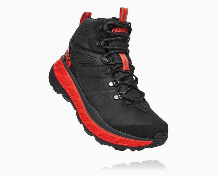 Botas De Montaña Hoka One One Hombre Negros - Stinson Mid Gore-Tex - VKTP34978